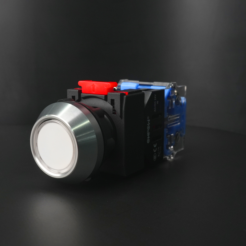 White Flat Button LASO-K-11